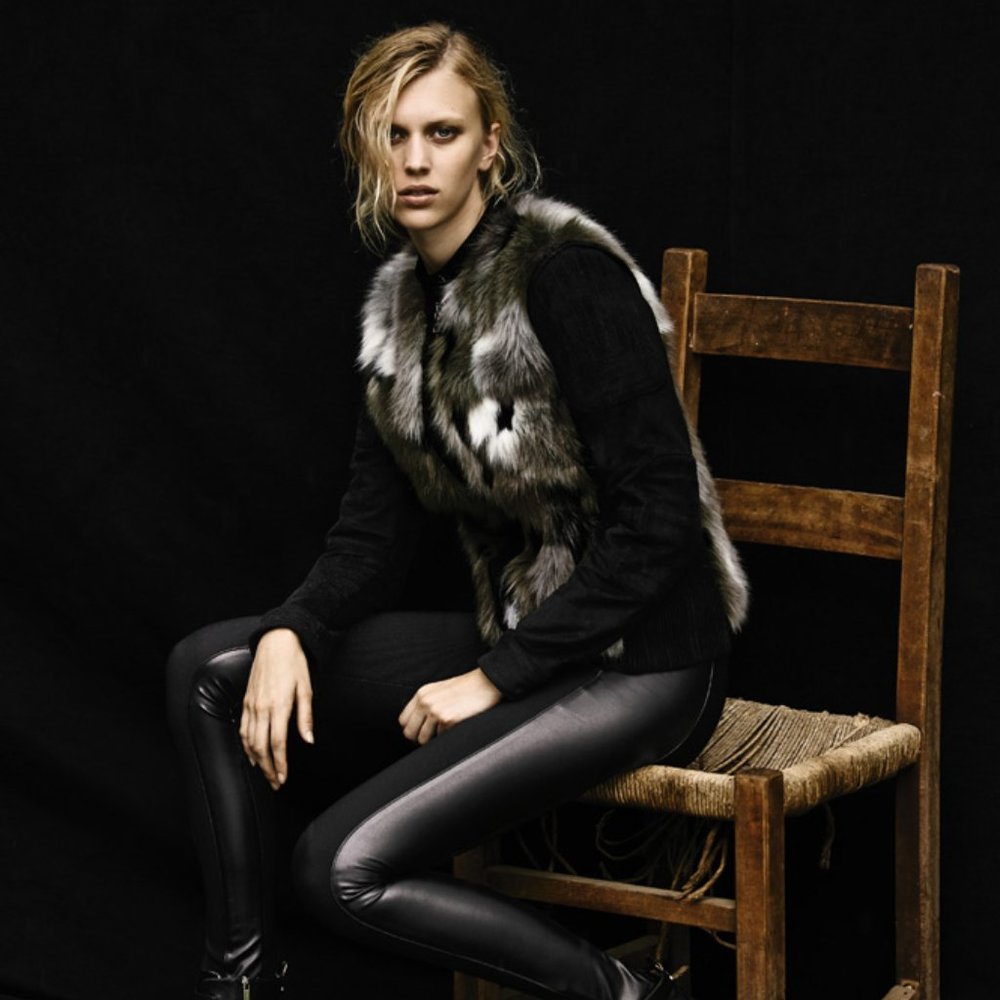 BCBGMAXAZRIA Dimitri Faux Fur Combo Jacket
